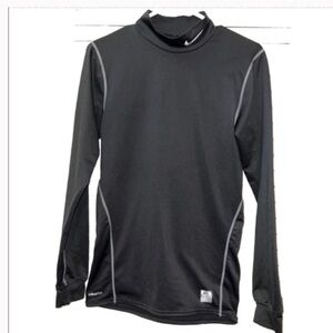 NIKE Nike Pro Combat Dri-Fit
Compression Blk Mock Men's LG Long Sleeve Shirt EUC